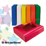 CARTELLA PROGETTO DORSO 7CM C/ELASTICO ROSSO STARLINE-STL5030