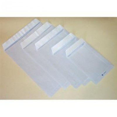 Buste a sacco bianche c/strip Sicurstrip Pigna - 23x33 cm - 80 g/mq - 0654573 (conf.20