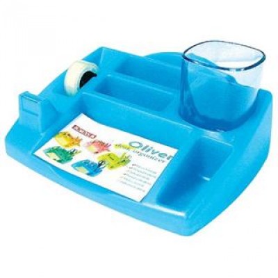 Portaoggetti da tavolo Oliver Arda - azzurro trasparente - TR4121 BL 