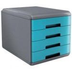  Accessori Da Scrivania My Desk Arda - Cassettiera - 29,5X38,5X28,2 Cm - Turchese 