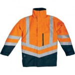 Parka 4 in 1 optimum Delta Plus - arancione fluo/blu - XL - OPTIMOMXG 