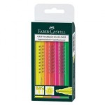 Evidenziatore GRIP 1543 Faber Castell - 1-5 mm - assortiti - 154304 (conf.4) 